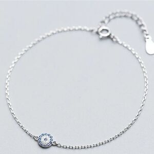 925 Silver Blue Eye Bracelet